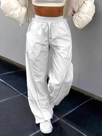 High Waist Drawstring Pants